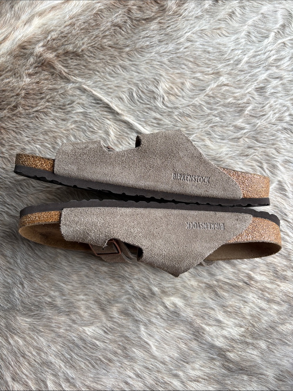 Birkenstock Arizona Softbed Suede in Taupe size 44 - Picture 6 of 7